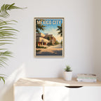 Mexico City Embassy Wrapped Canvas Framed