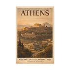 Athens Embassy Wrapped Canvas