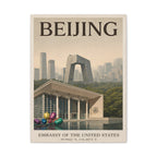 Beijing Embassy Wrapped Canvas