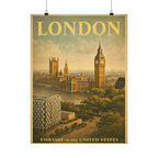 London Embassy Matte Vertical Poster