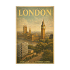 London Embassy Matte Vertical Poster