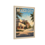 Mexico City Embassy Wrapped Canvas Framed