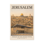 Jerusalem Embassy Wrapped Canvas